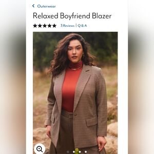 Eloquii Relaxed Boyfriend Blazer